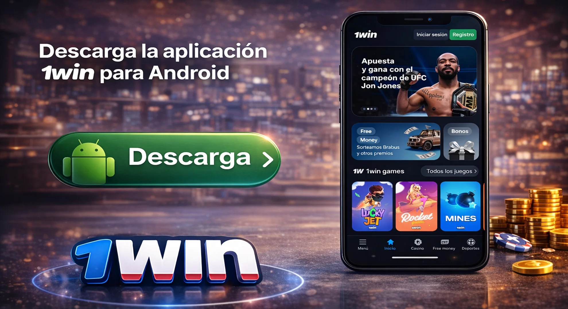 aplicación 1win para Android