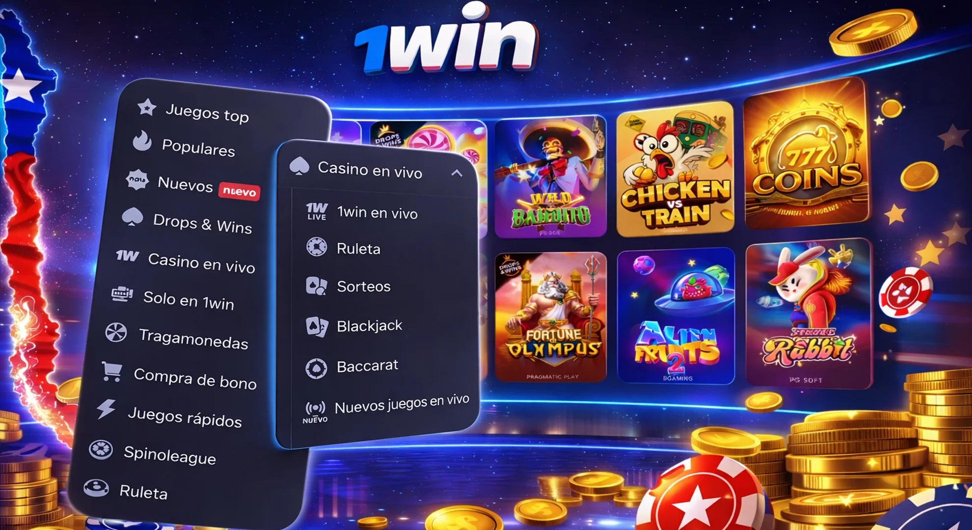 Gran selección de juegos en el casino
