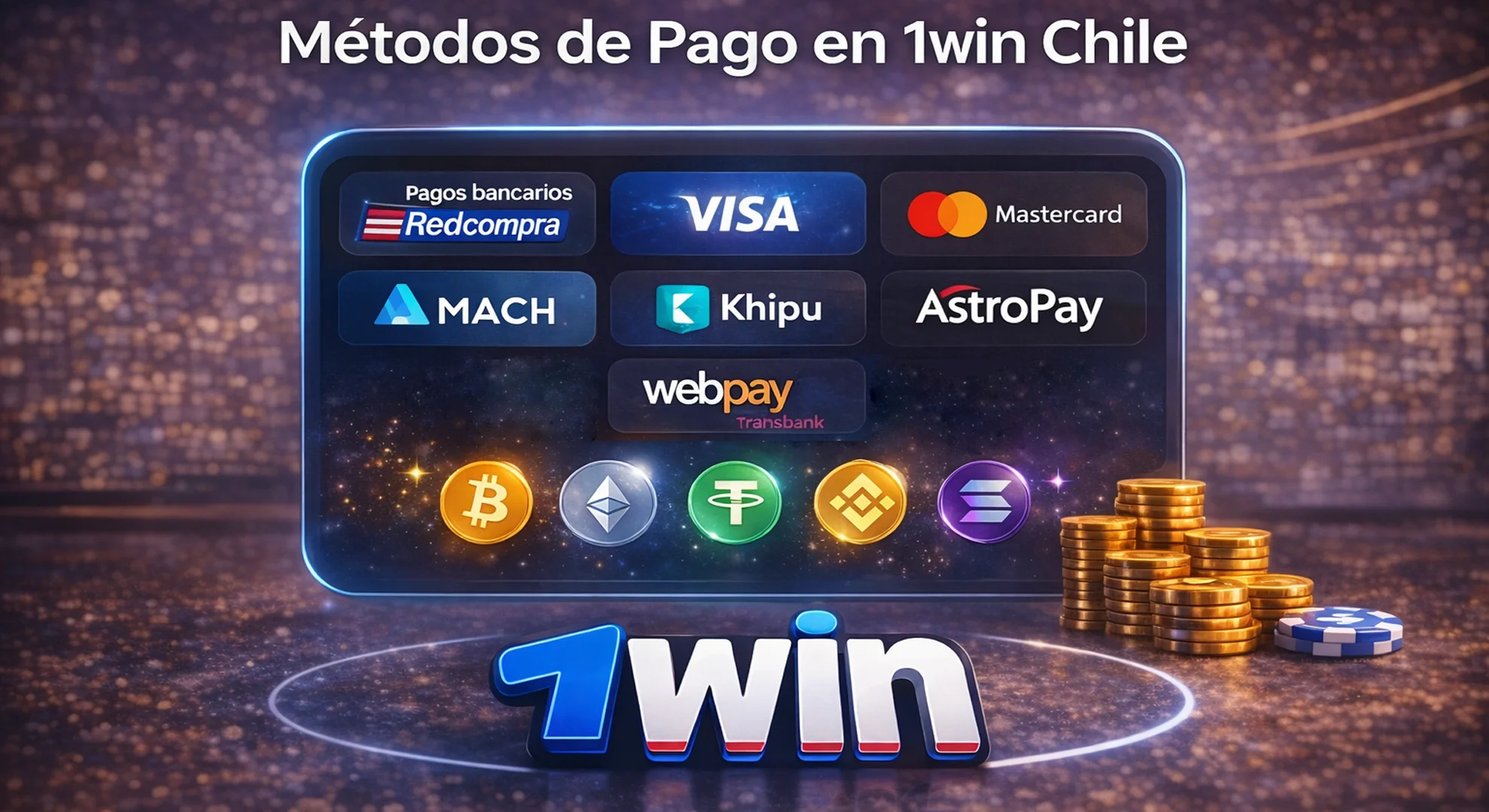 Métodos de Pago en 1win Chile